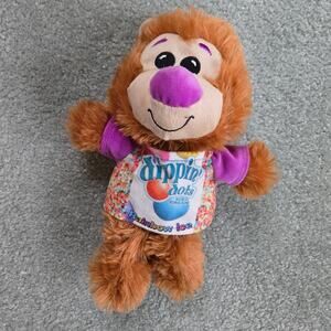 Dippin Dots Rainbow Ice Plush Bear Goffa Purple Nose Advertising Stuffed Animal